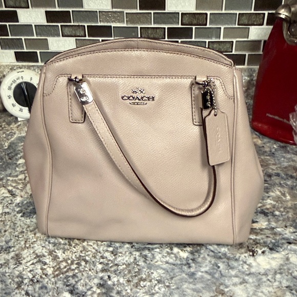 Coach Handbags - Coach Women's Beige Leather Satchel